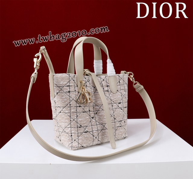 Dior专柜新款迪奥高仿原单藤格纹图案Toujours竖版手袋时尚托特购物包 djfk1679